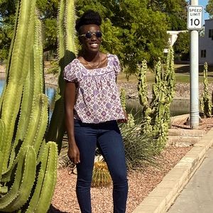 Forever 21 Bohemian Print Cropped Top